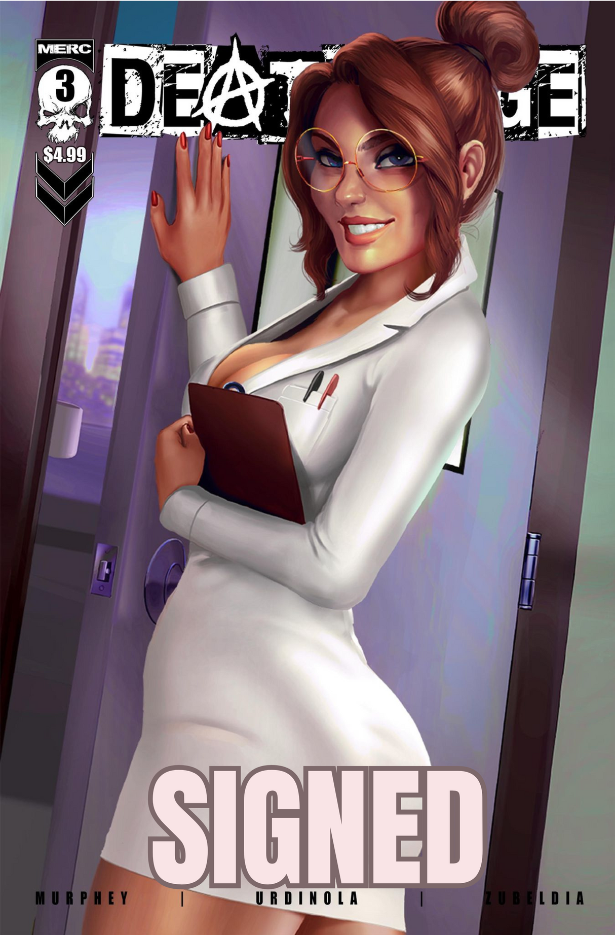 DEATHRAGE #3 COVER B - SIGNED BY TRISTAN THOMPSON W/ COA