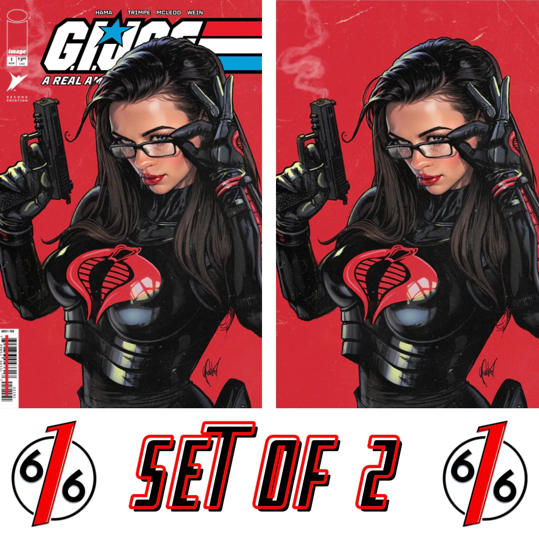G.I. JOE #1 REPRINT - POULAT - TRADE DRESS & VIRGIN - SET OF 2
