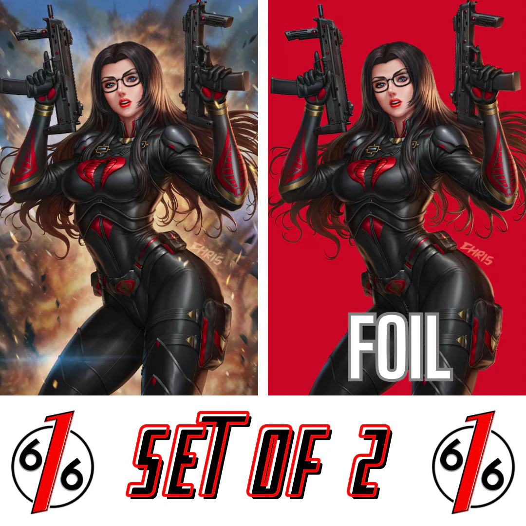 G.I. JOE #322 CHRIS NG - VIRGIN & SPOT FOIL - SET OF 2