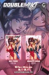 DOUBLE IMPACT #1 PREVIEW EDITION - GREGBO NAUGHTY - LTD 125