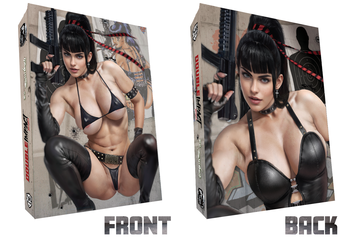 DOUBLE IMPACT #1 PREVIEW EDITION - SHIKARII THROWBACK COLLECTORS BOX SET - LTD 250