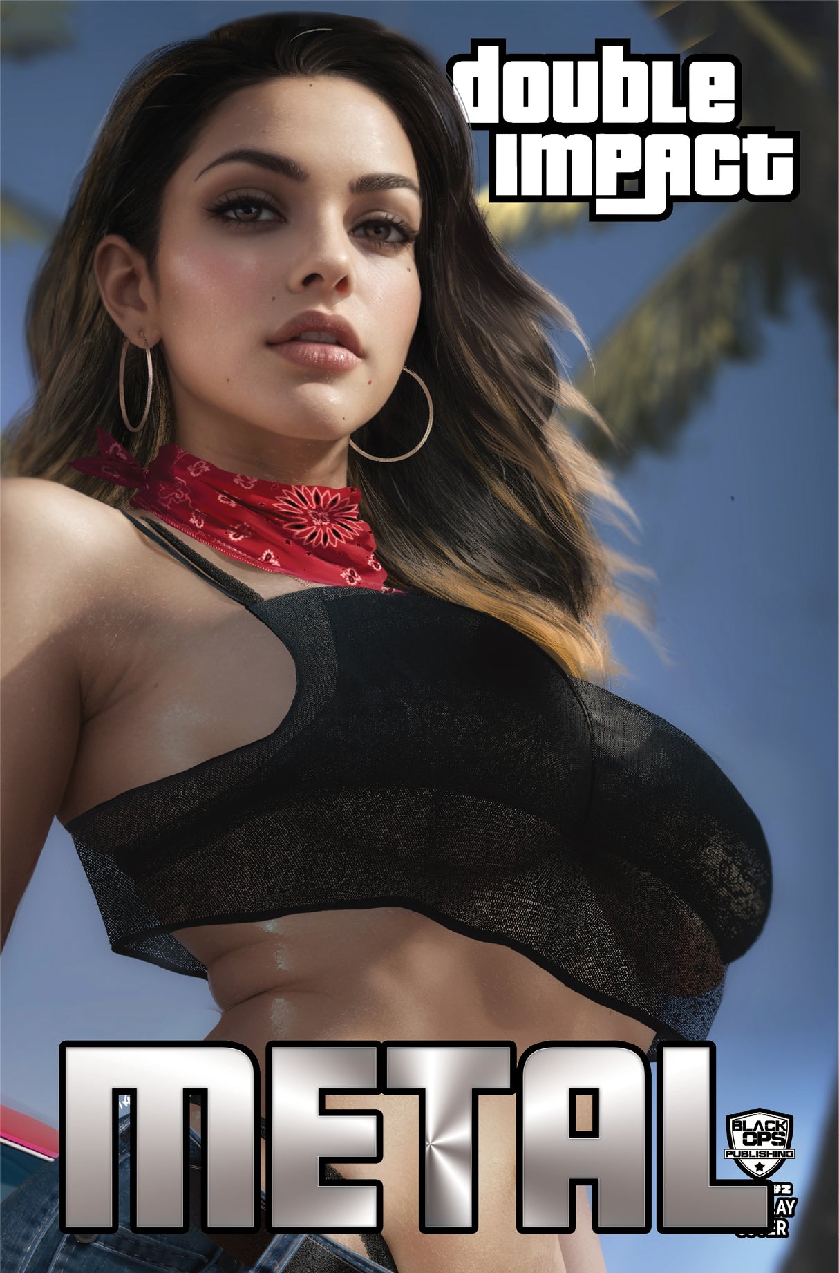 DOUBLE IMPACT #2 SHIKARII "CALI GIRL" - UP CLOSE NICE METAL - LTD 10