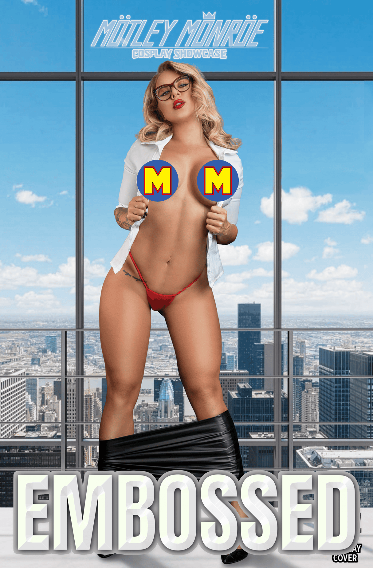 MOTLEY MONROE: COSPLAY SHOWCASE - "SUPER" - TEASE - EMBOSSED - LTD 3