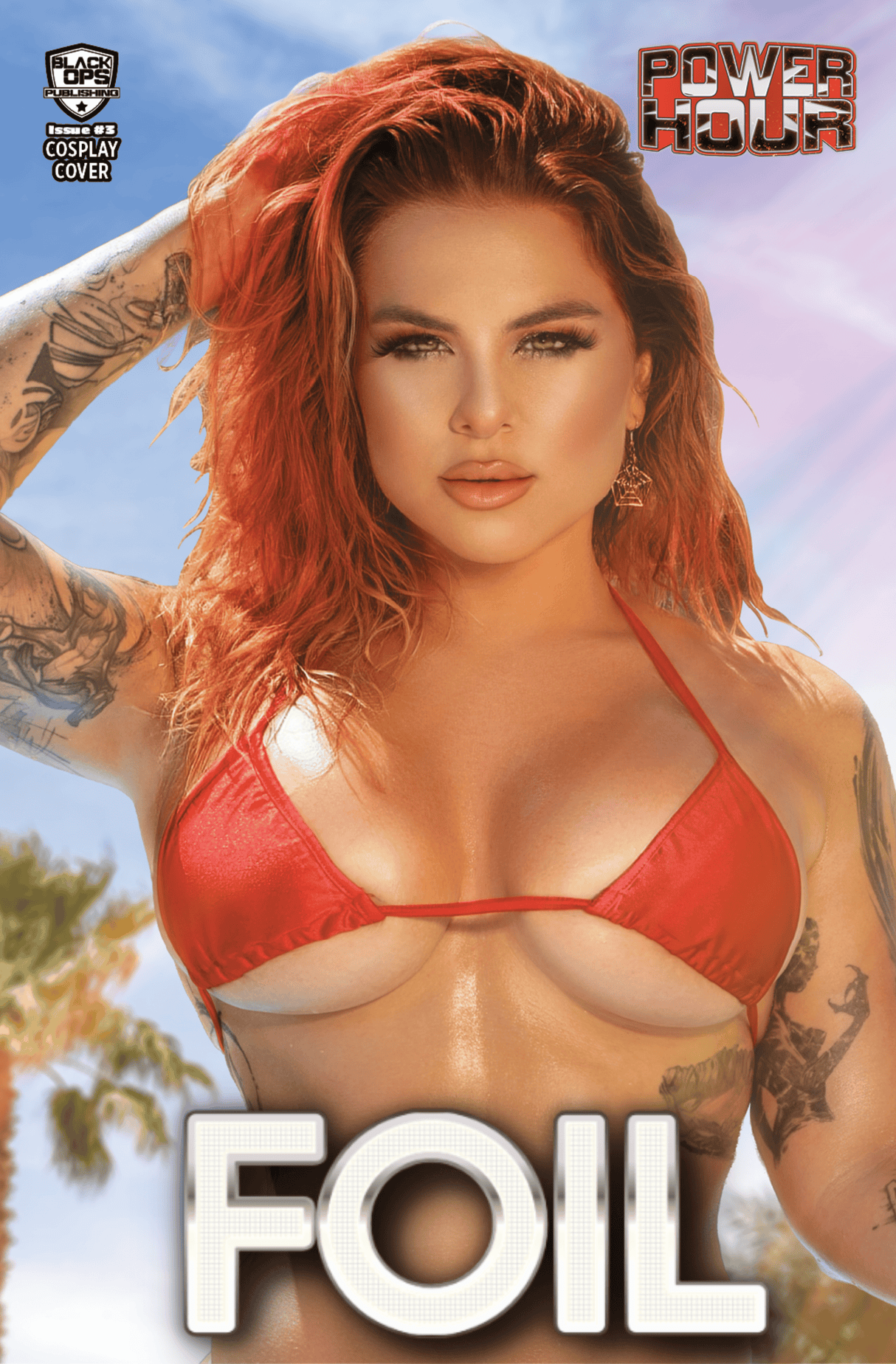 POWER HOUR #3 - MOTLEY MONROE - "JACKPOT" - UP-CLOSE BIKINI - FOIL - LTD 3