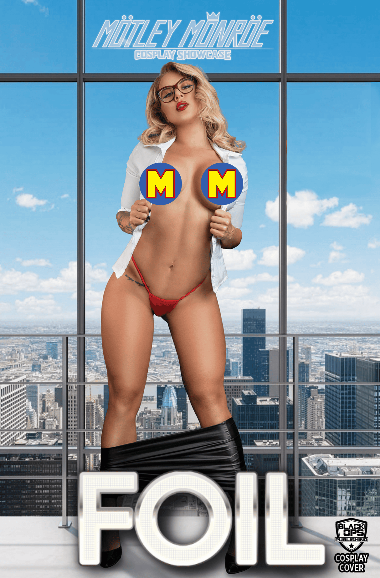 MOTLEY MONROE: COSPLAY SHOWCASE - "SUPER" - TEASE - FOIL - LTD 3