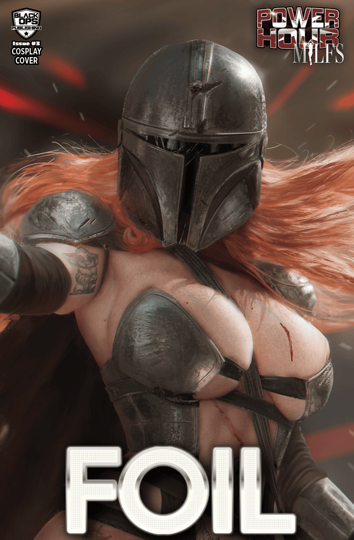POWER HOUR #3 - SHIKARII "HUNTER" - UP-CLOSE NICE HELMET - FOIL - LTD 3