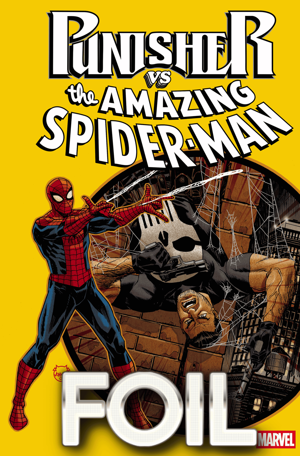 PUNISHER VS SPIDER-MAN #1 - JOHNSON - HOMAGE FOIL - (RELEASE: 7/15/26)