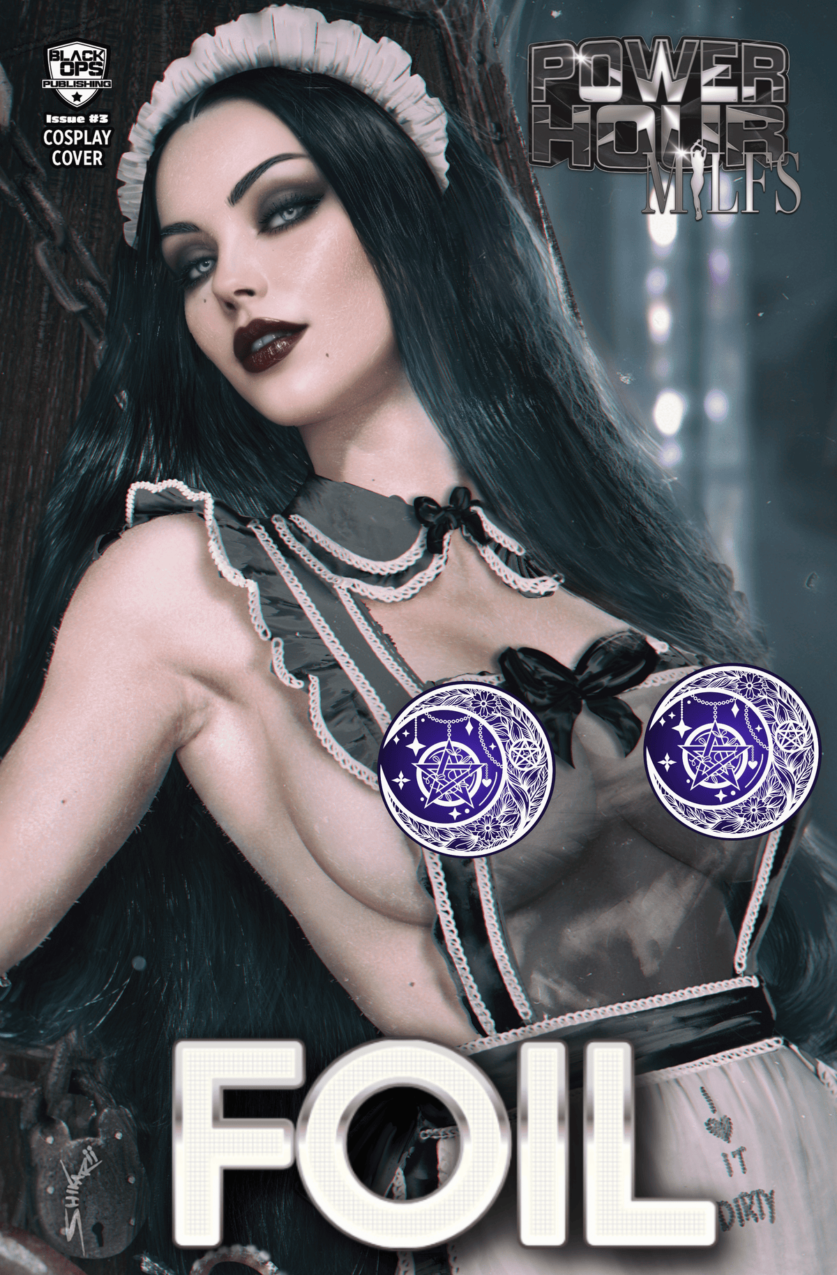 POWER HOUR #3 - SHIKARII MILFS "TISH" - UP CLOSE COSTUME SHEER - FOIL - LTD 3