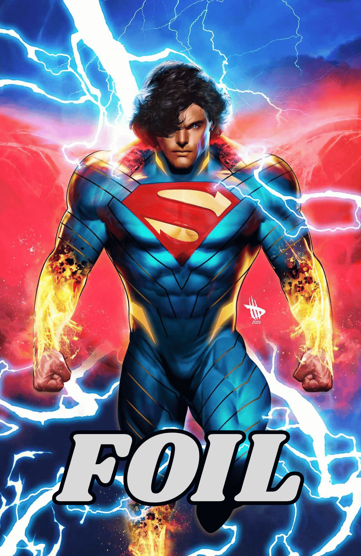 ABSOLUTE SUPERMAN #18 - WILKINS - VIRGIN FOIL - LTD 1000 - KEY ISSUE!
