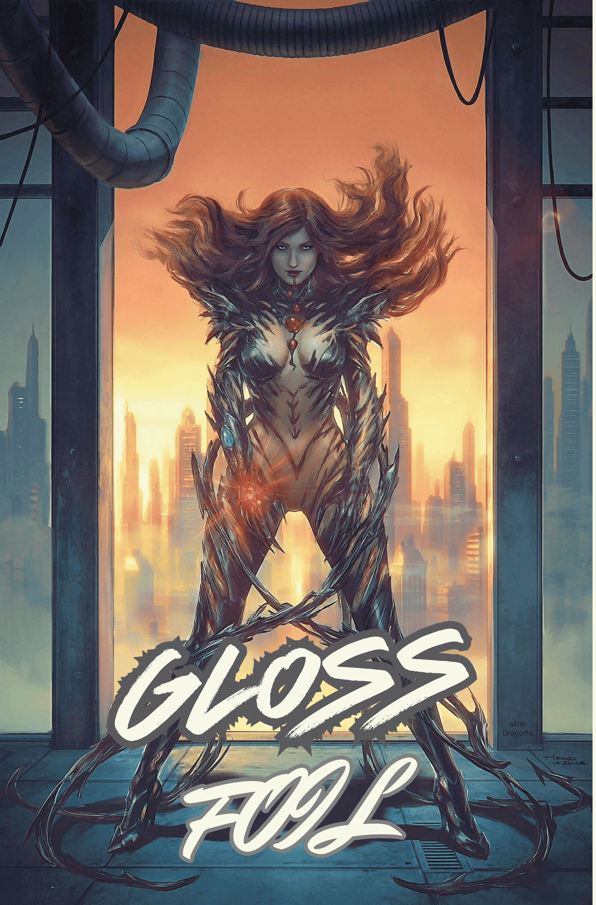 WITCHBLADE #19 TIAGO DA SILVA - ABSOLUTE BATMAN #1 HOMAGE- GLOSS FOIL VIRGIN - LTD 500