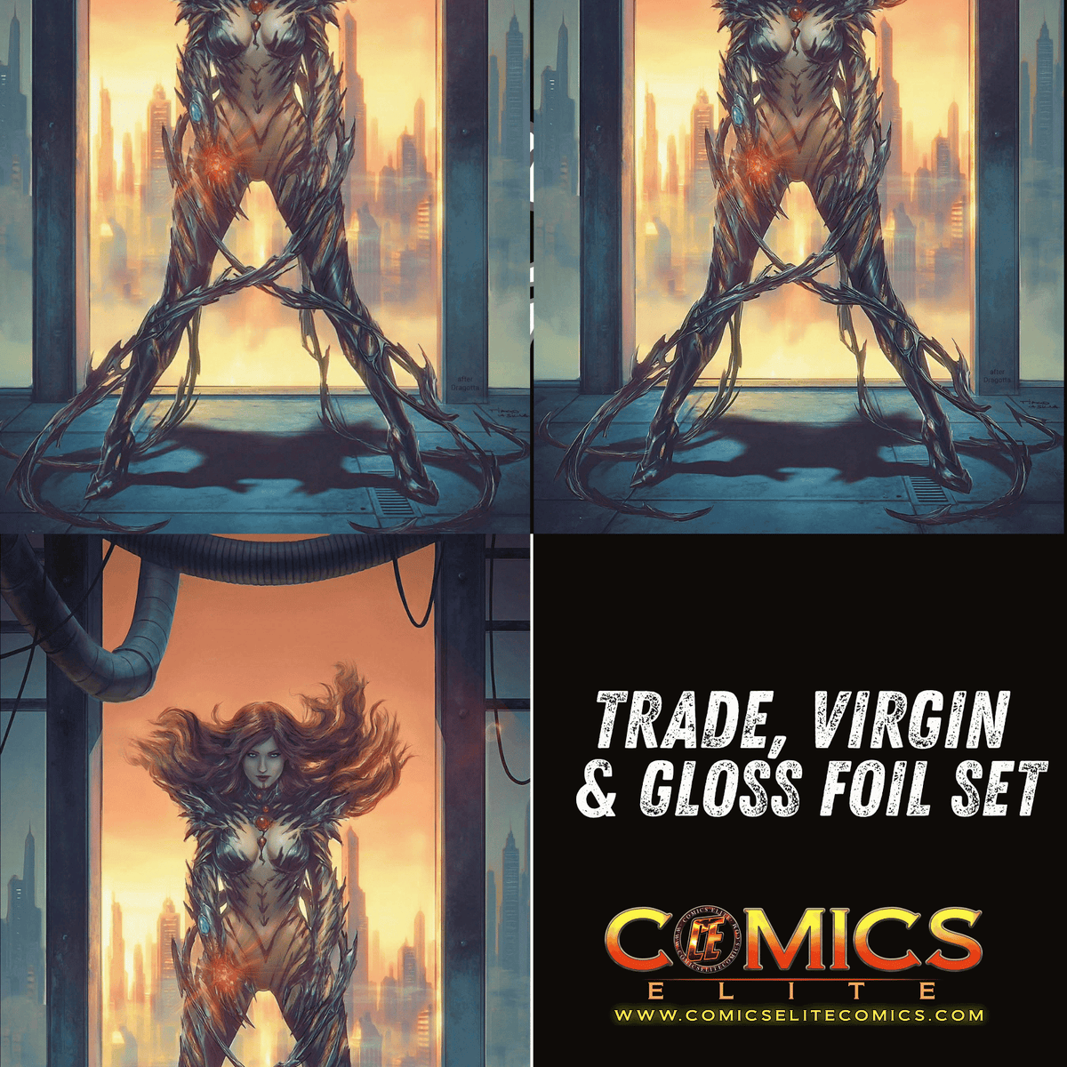 WITCHBLADE #19 - TIAGO DA SILVA - THREE COVER SET - Ltd 500 - (RELEASE