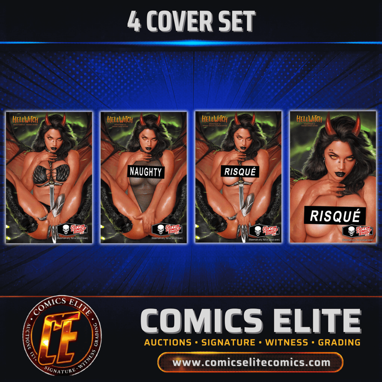 HELLWITCH: HEXECUTIONER - SHIKARII - 4 COVER SET - CE & S EDITIONS