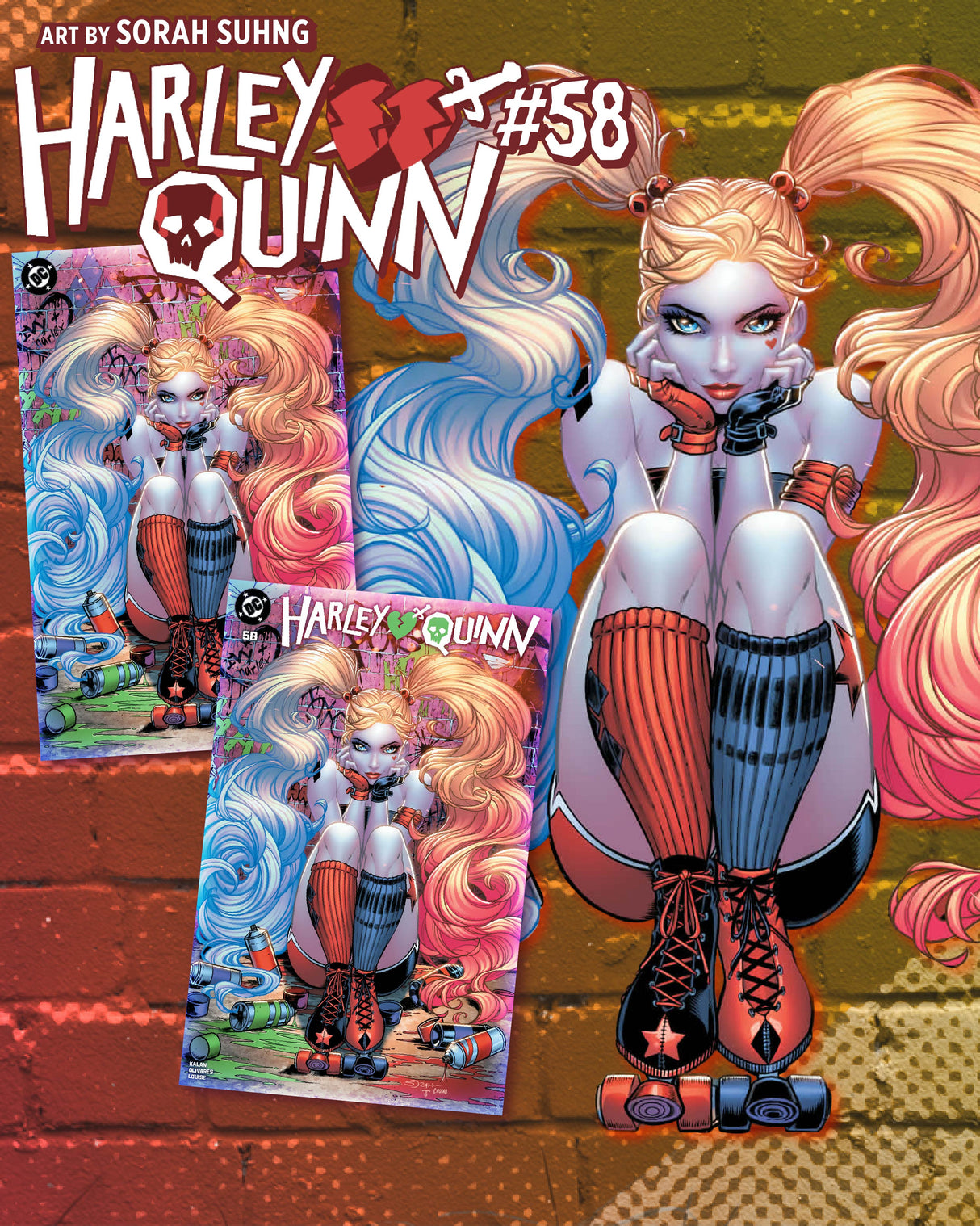 HARLEY QUINN #58 SUHNG - ALPHA - TRADE DRESS & VIRGIN - SET OF 2