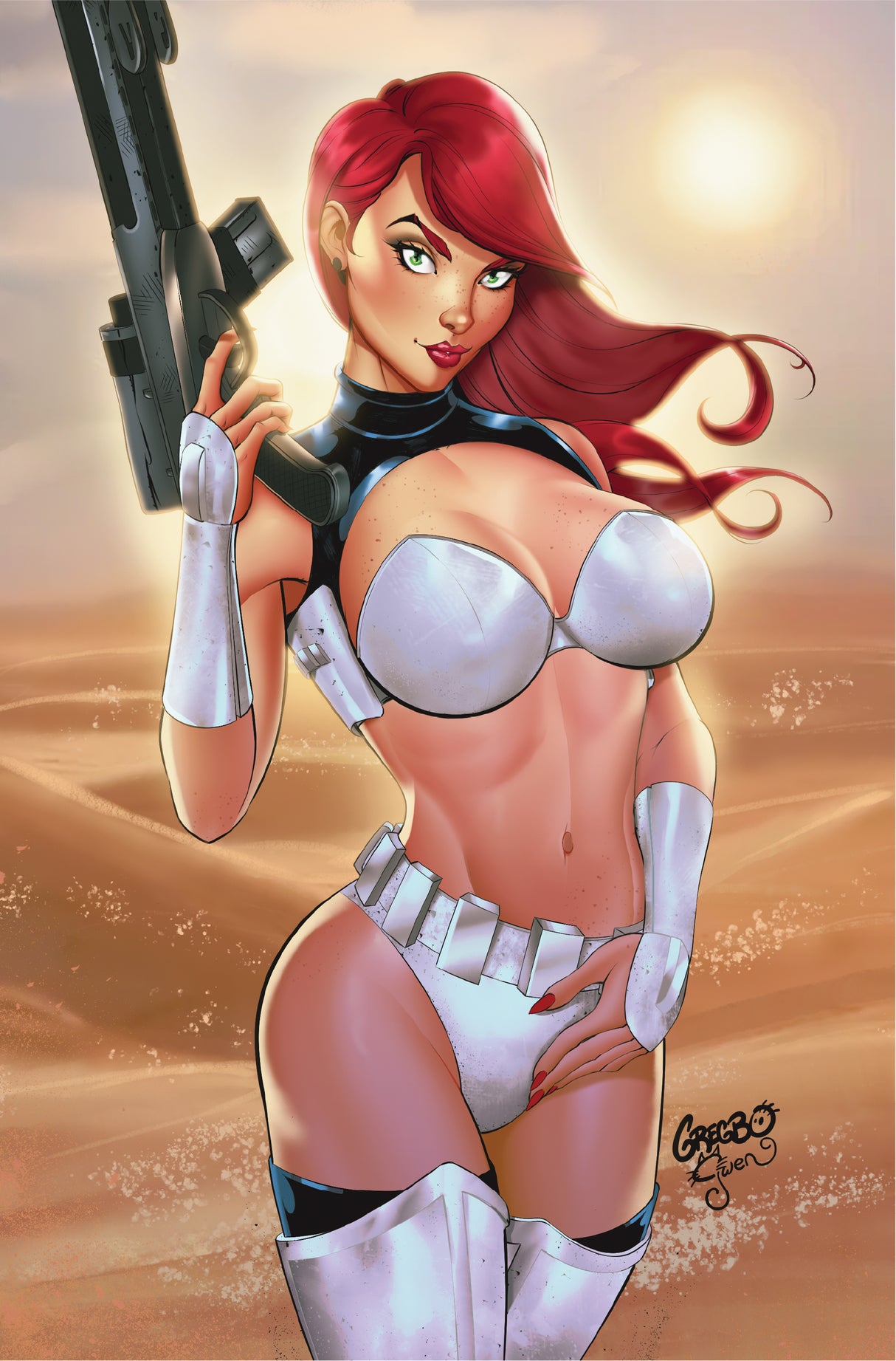 Jessi Zombie Hunter #1~Gregbo & Gwen~Trooper Nice Face LTD 150