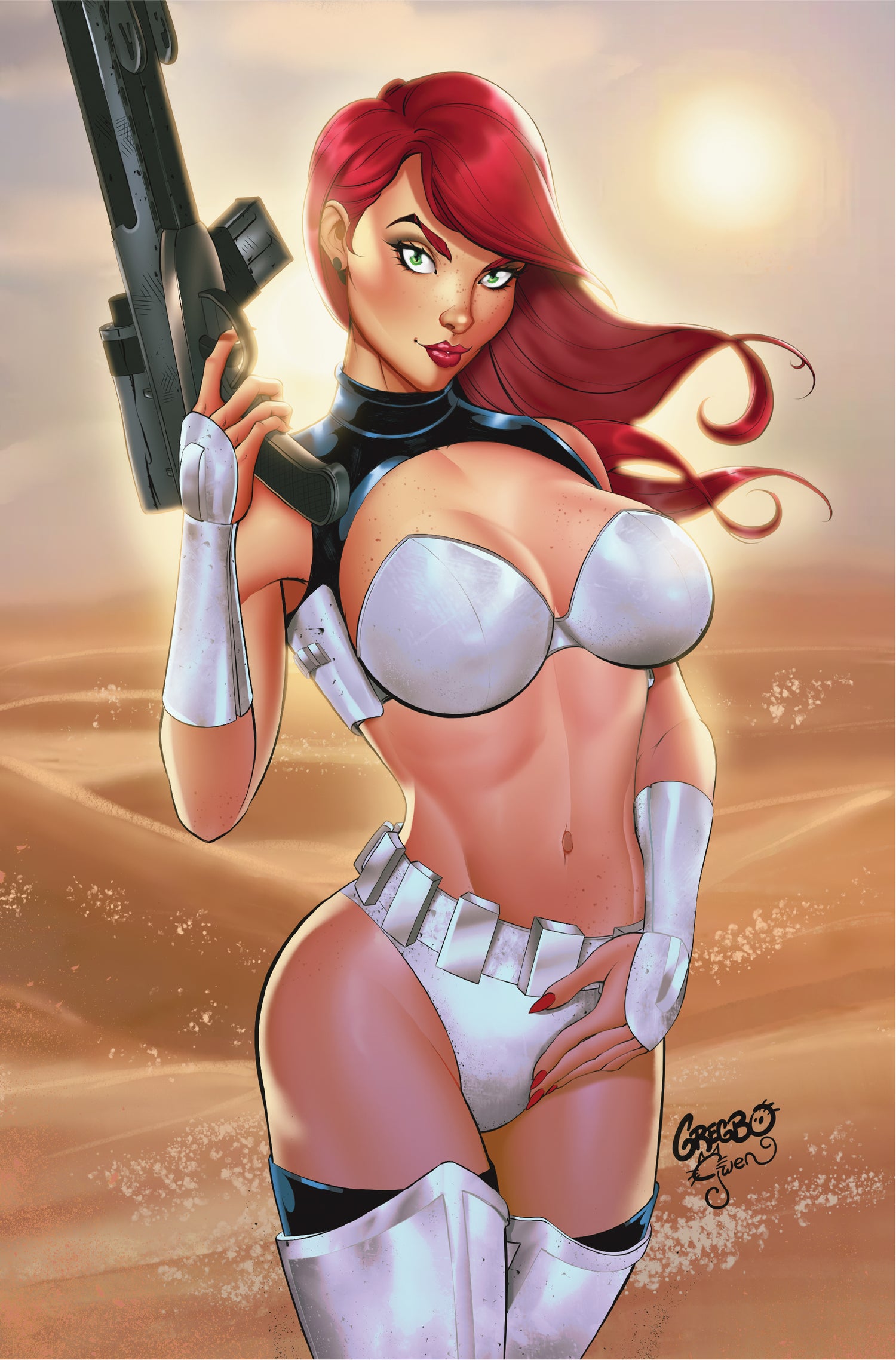 Jessi Zombie Hunter #1~Gregbo & Gwen~Trooper Nice Face LTD 150
