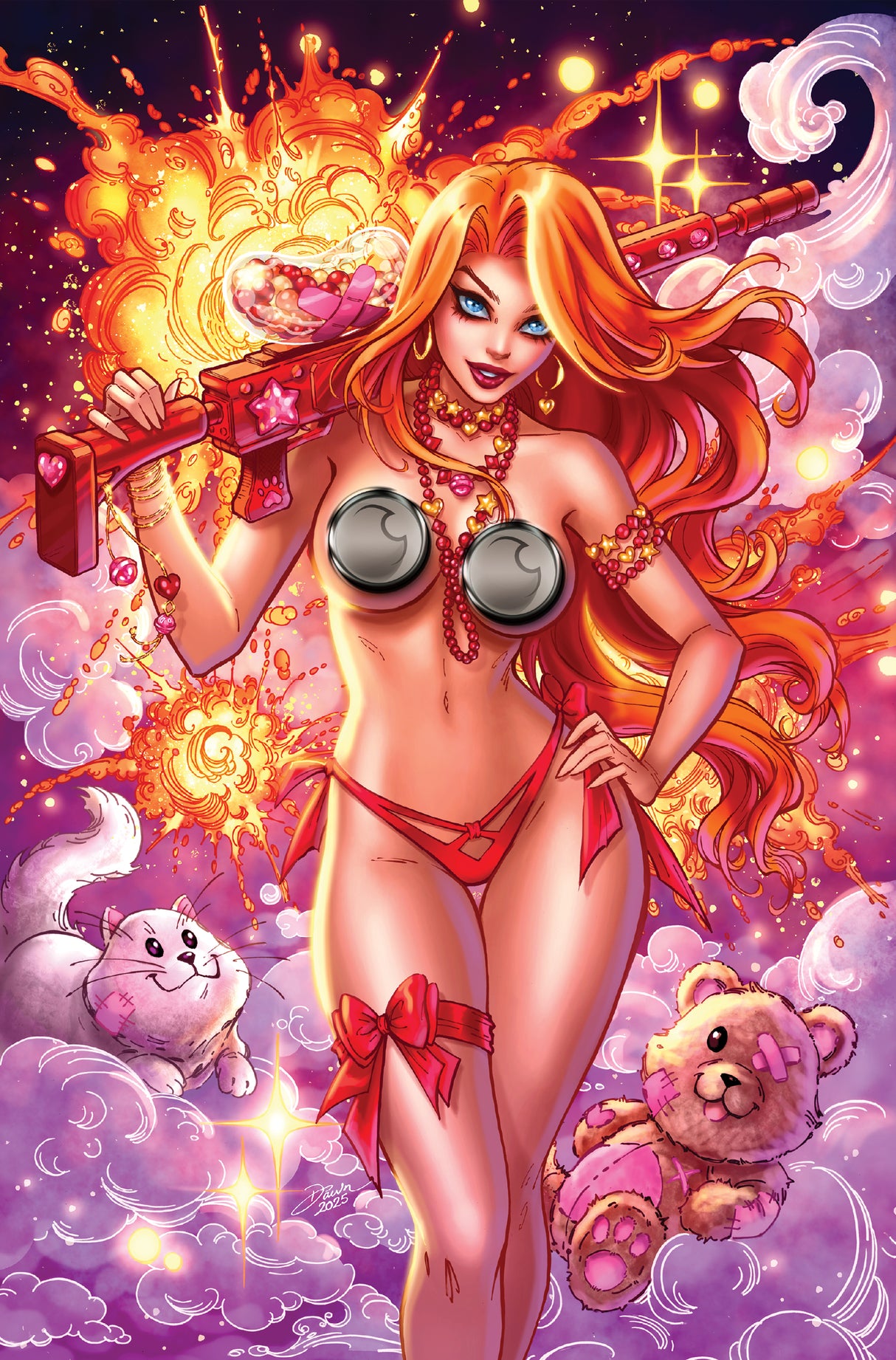 JESSI ZOMBIE HUNTER #2 PREVIEW - DAWN MCTEIGUE - "BATTLE READY" C2E2 EXCLUSIVE - NAUGHTY - LTD 300