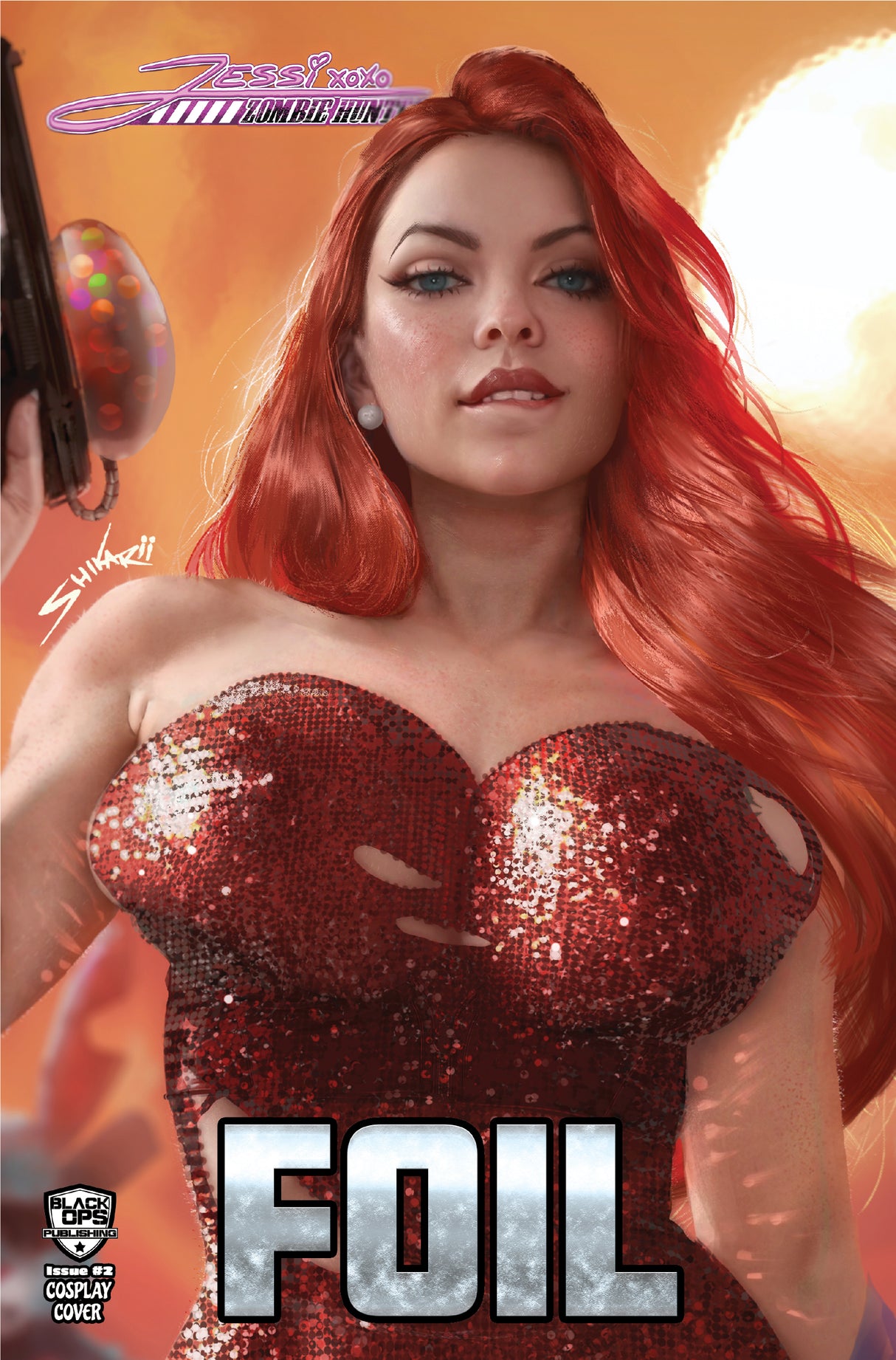 JESSI ZOMBIE HUNTER #2 - SHIKARII - "PISTOL" - UP CLOSE NICE FOIL