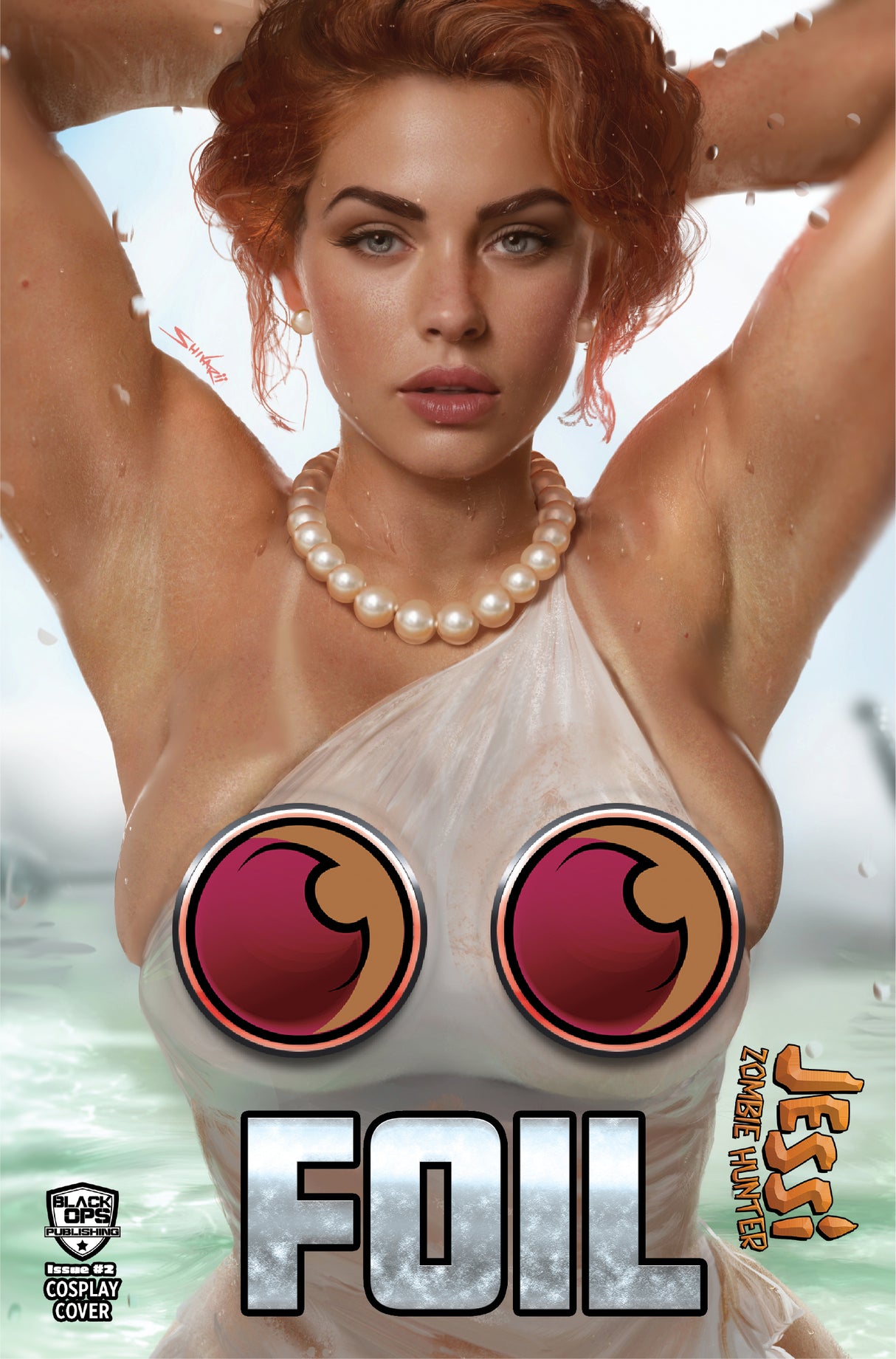 JESSI ZOMBIE HUNTER #2 SHIKARII "STONE AGE" - UP CLOSE WET FOIL - LTD 10