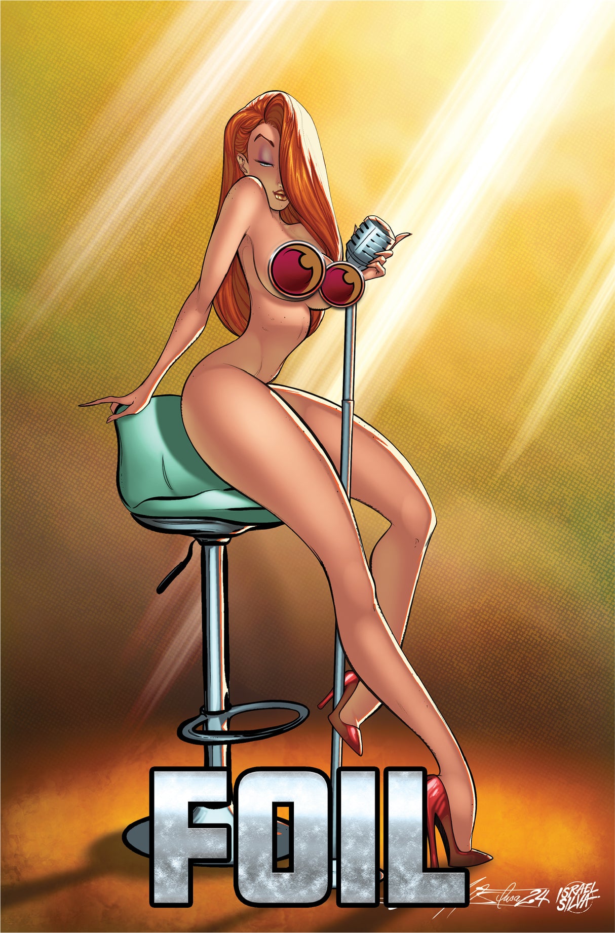 JESSI ZOMBIE HUNTER #2 - NARCELIO SOUSA - "VOXY LADY" - FULL NAUGHTY FOIL