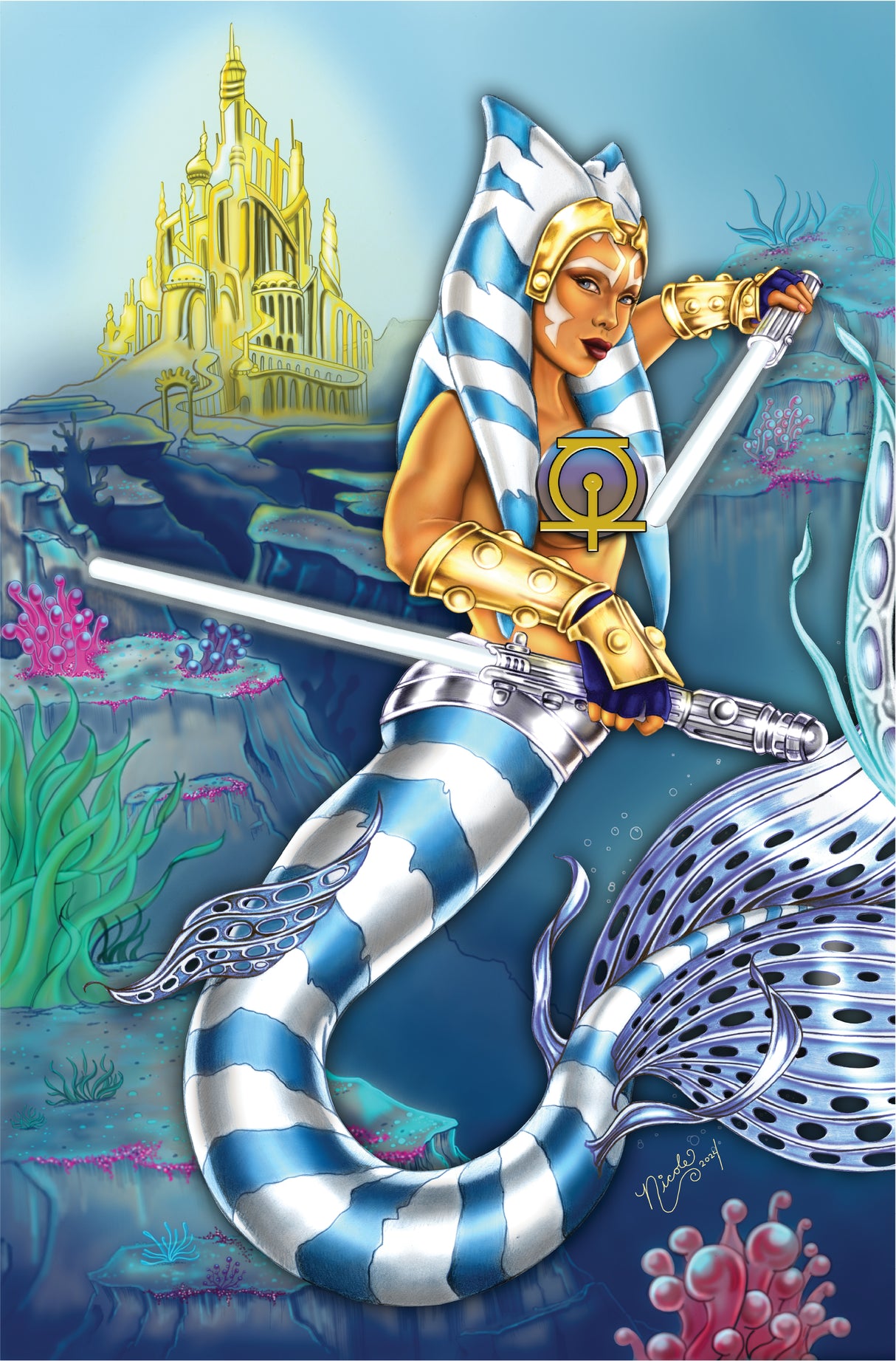 POWER HOUR #2 NICOLE BRUNE - MERMAID WARS CONNECTING - NAUGHTY LEFT - LTD 50