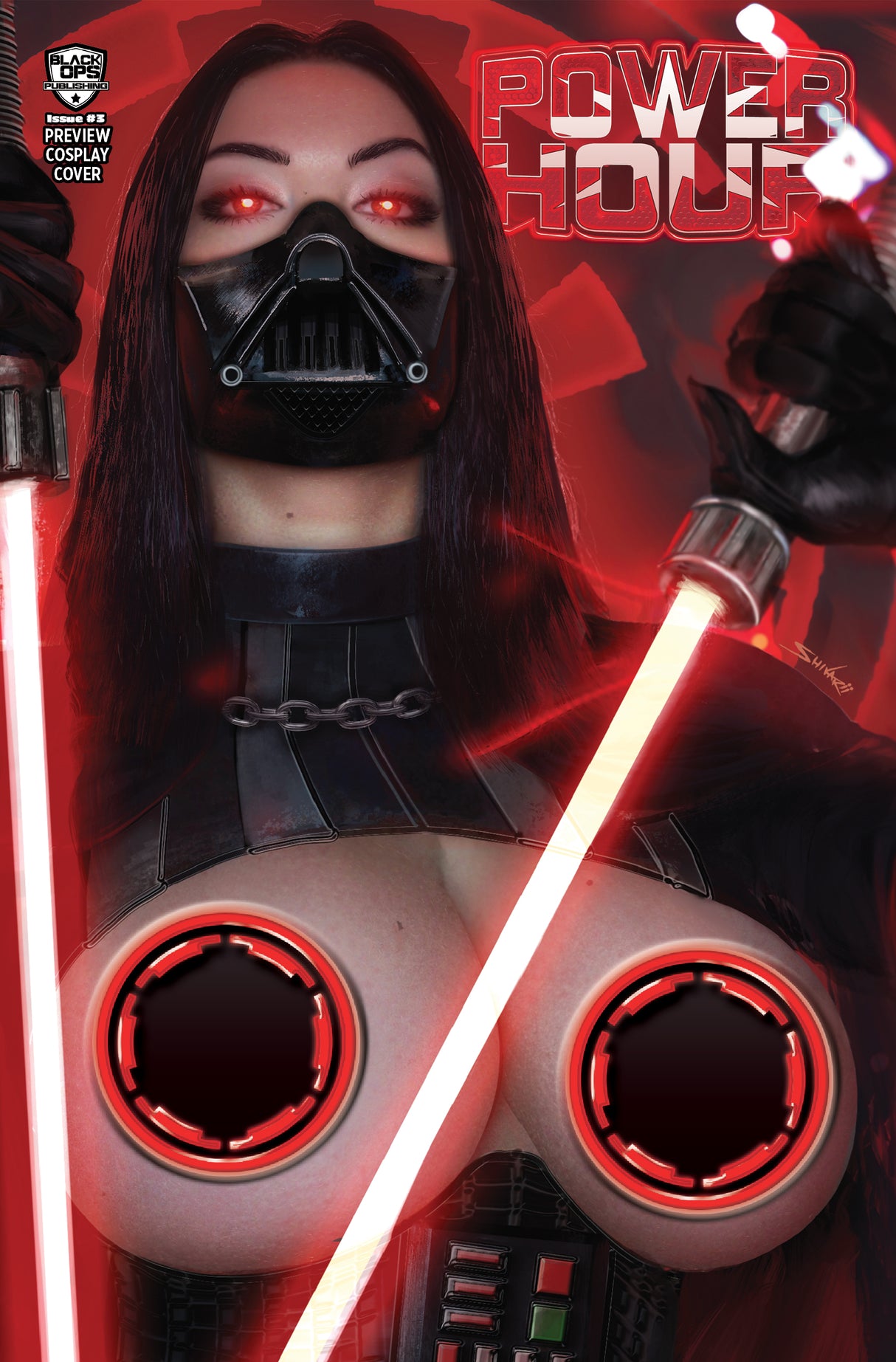 POWER HOUR #3 PREVIEW SHIKARII "DARK SIDE" UP CLOSE - MASKED - LTD 75