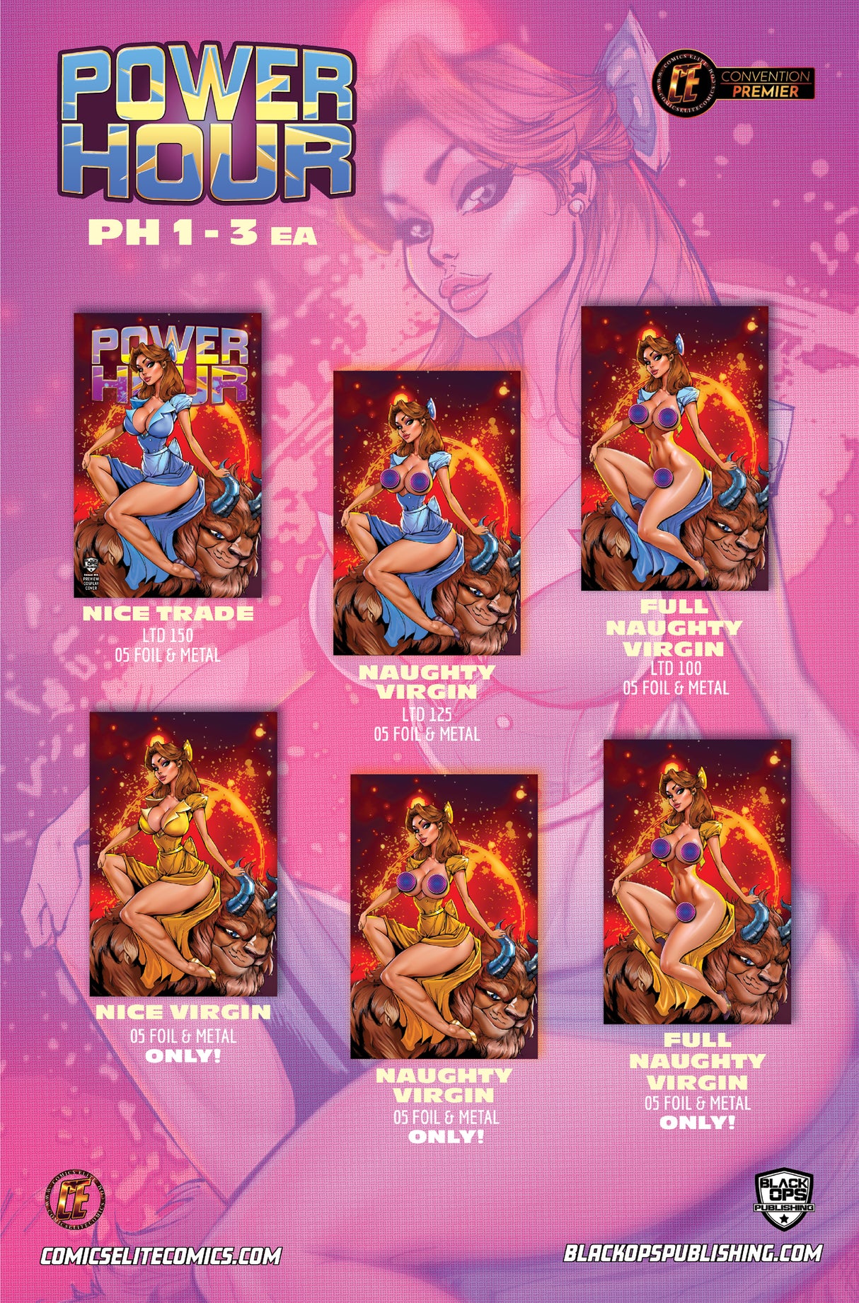 POWER HOUR #3 PREVIEW - ALE GARZA "BEASTLY" - C2E2 EXCLUSIVE - FULL NAUGHTY FOIL - LTD 5