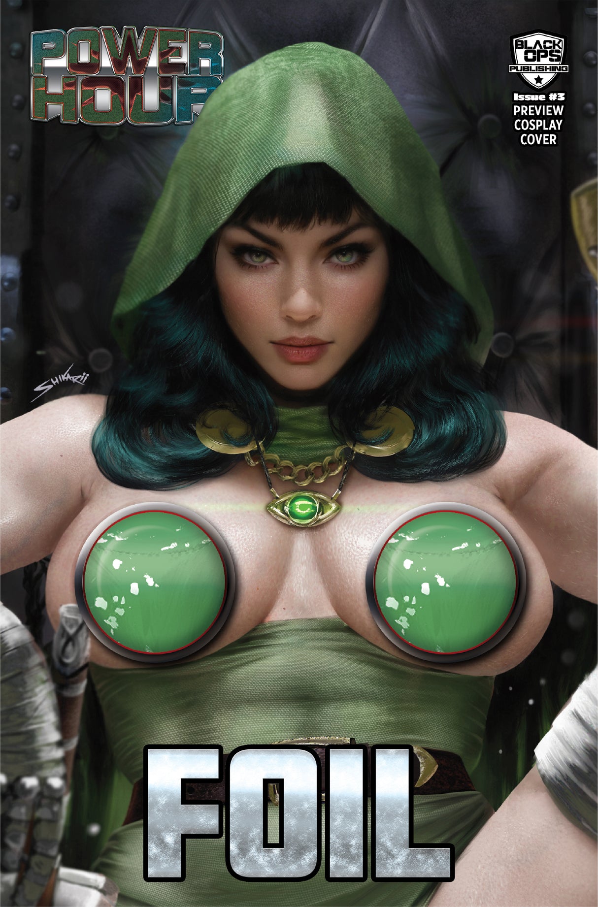 Power Hour #3 PREVIEW - Shikarii "God Queen" - Up-Close Naughty Foil LTD 25