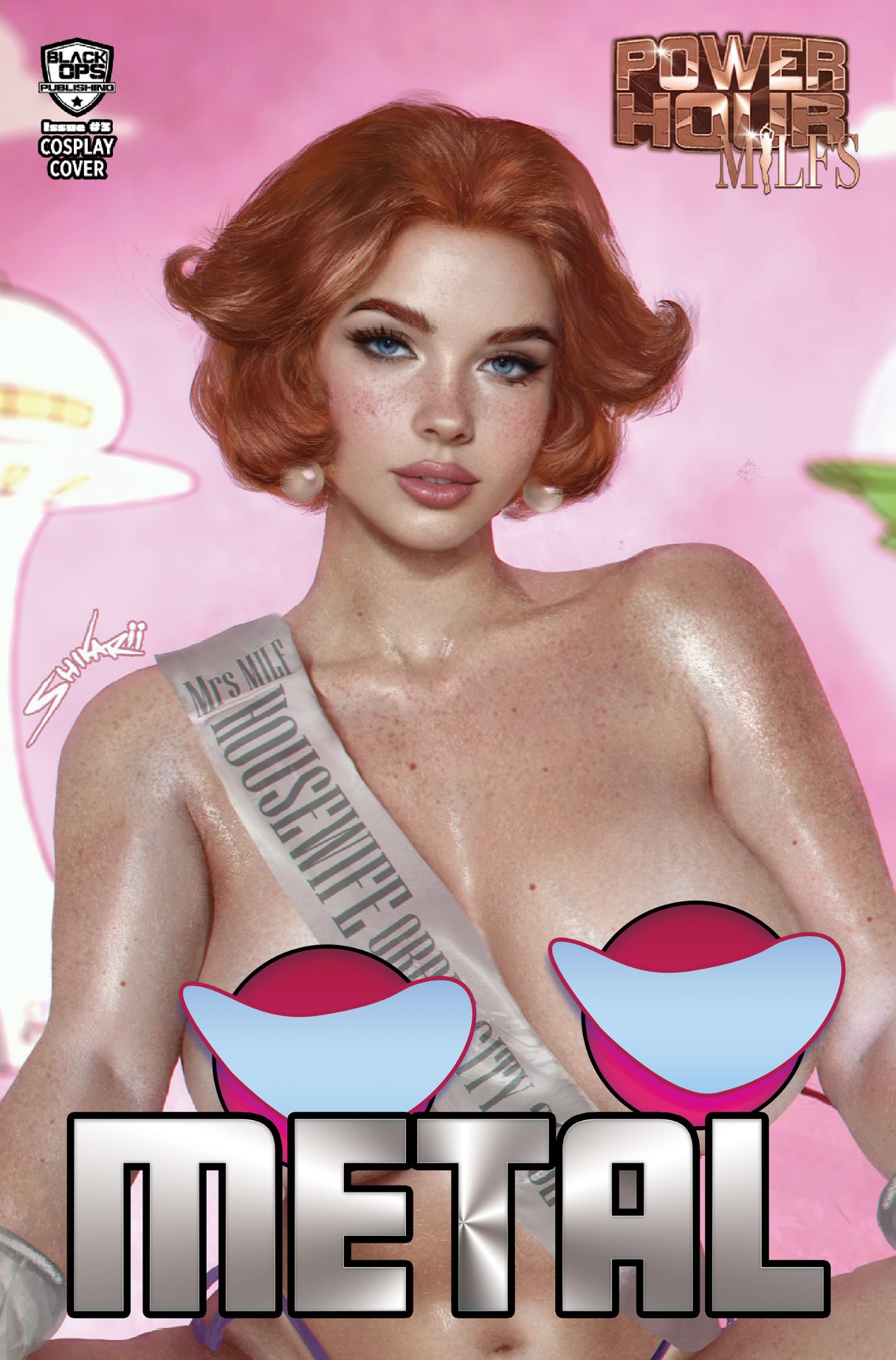 POWER HOUR #3 - SHIKARII "FUTURE" - UP-CLOSE NAUGHTY BANNER METAL - LTD 10