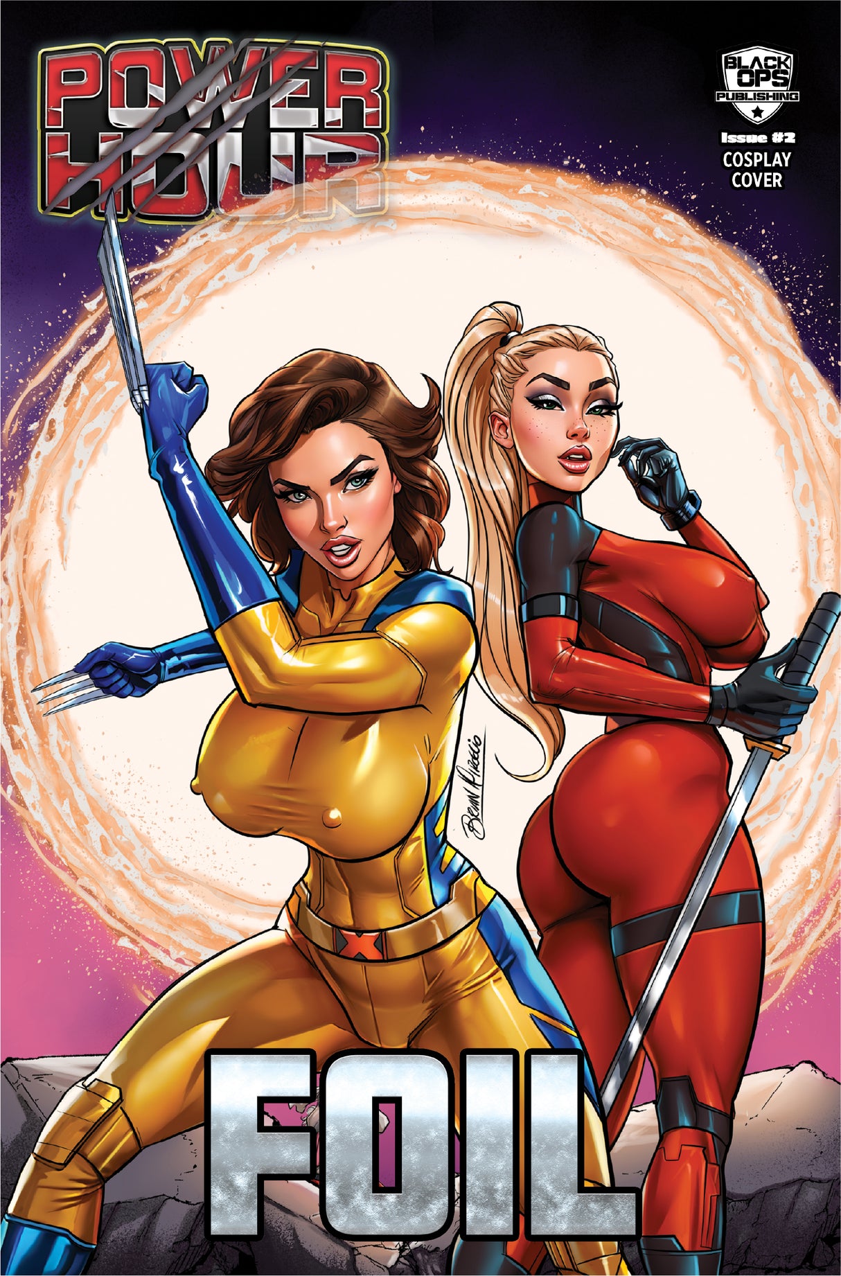 Power Hour #2 "Mouthy Marvels" Brian Miroglio NYCC 2024 Trade Dress Foil