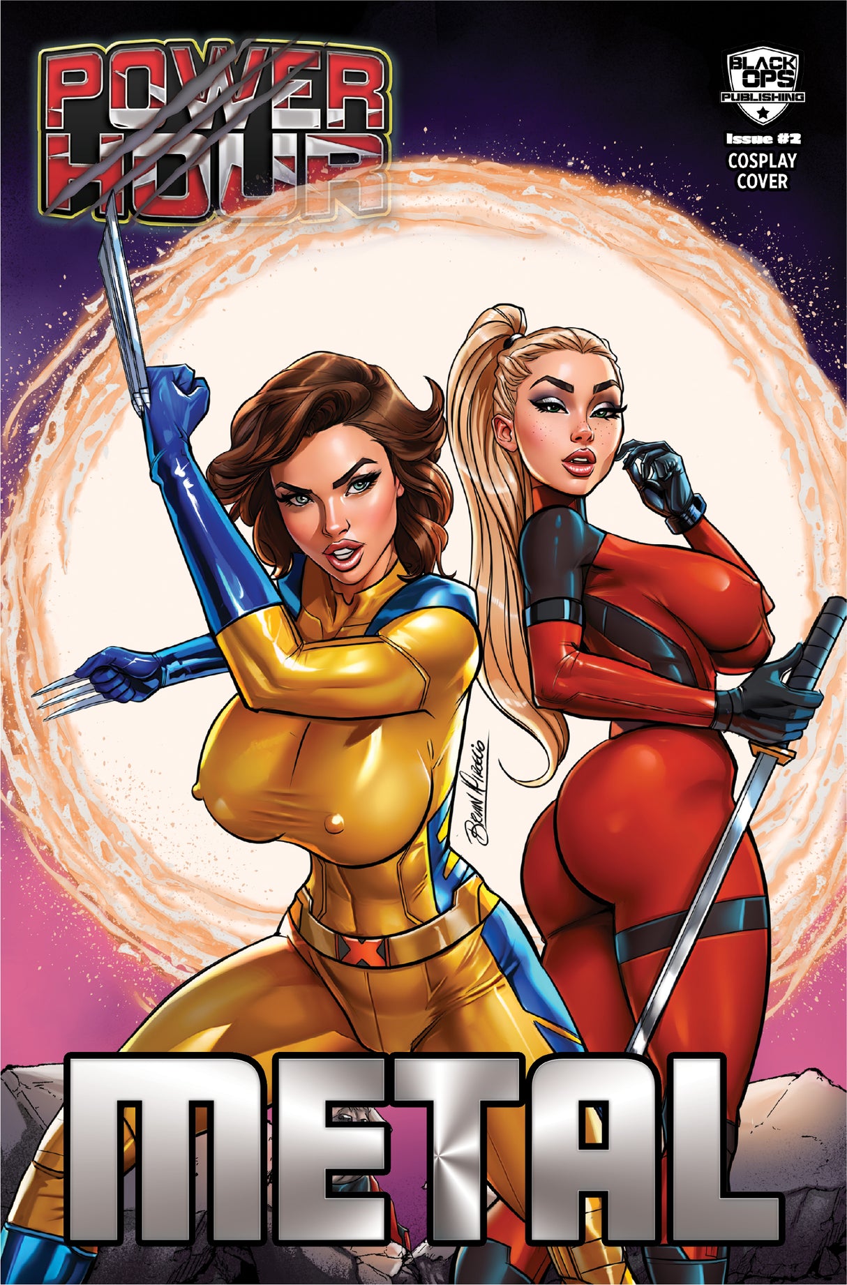 Power Hour #2 "Mouthy Marvels" Brian Miroglio NYCC 2024 Trade Dress Metal