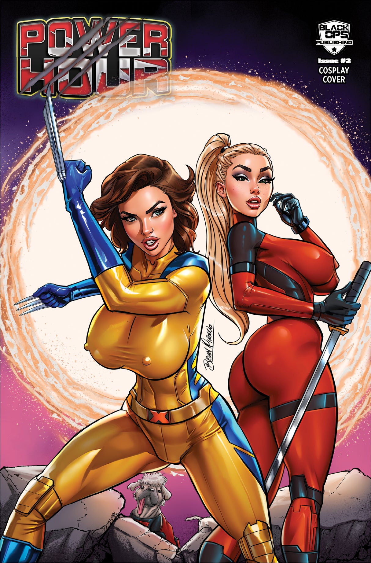 Power Hour #2 "Mouthy Marvels" Brian Miroglio NYCC 2024 Trade Dress Metal