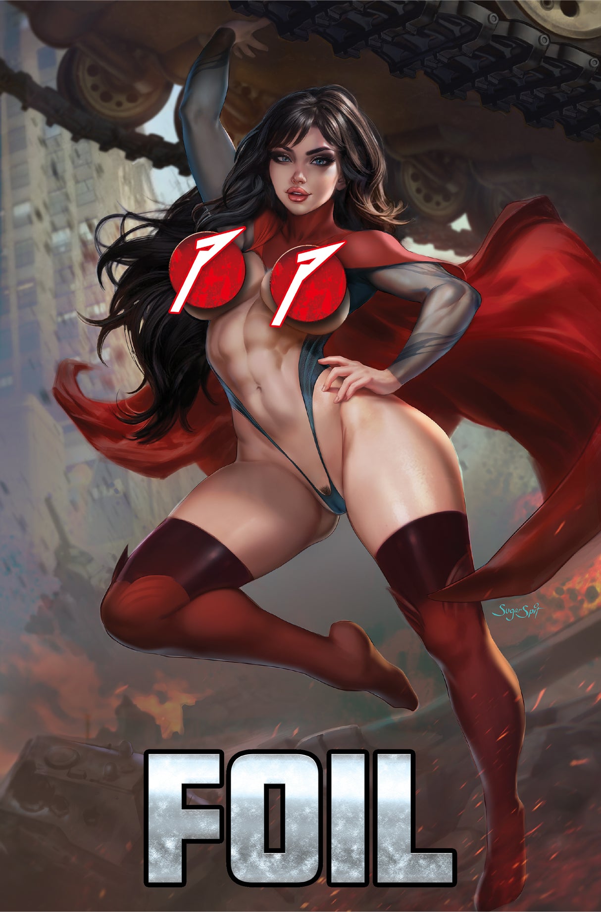 POWER HOUR #3 PREVIEW - SUGAR SPIT "SUPER LADY" - NAUGHTY FOIL - LTD 30