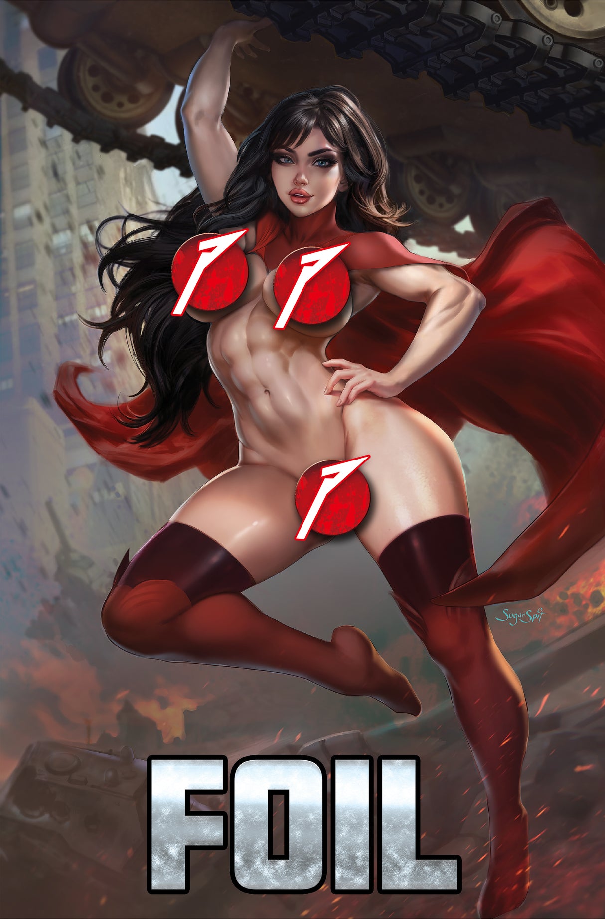 POWER HOUR #3 PREVIEW - SUGAR SPIT "SUPER LADY" - FULL NAUGHTY FOIL - LTD 30