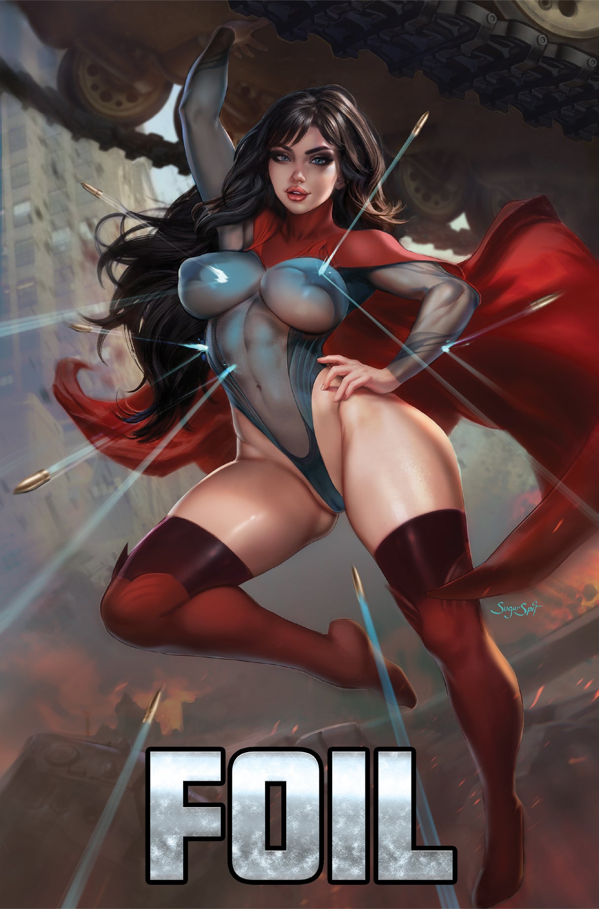 POWER HOUR #3 PREVIEW - SUGAR SPIT "SUPER LADY" - VIRGIN NICE BULLET FOIL - LTD 10