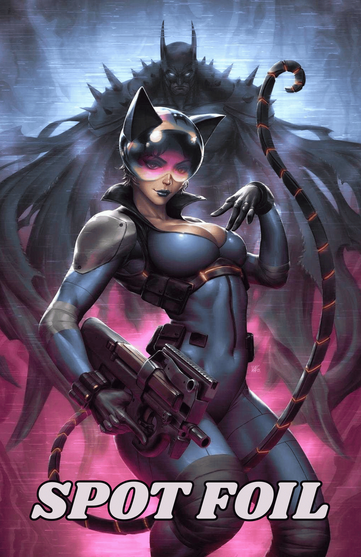 ABSOLUTE CATWOMAN #1 - KUNKKA - PINK SPOT FOIL - Ltd 1000