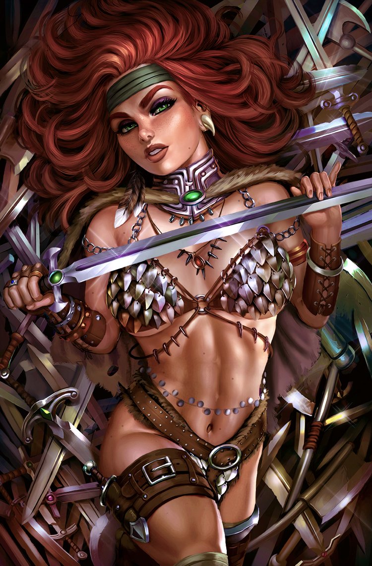 RED SONJA #8 - TRISTAN THOMPSON - CLEAN - LTD 500