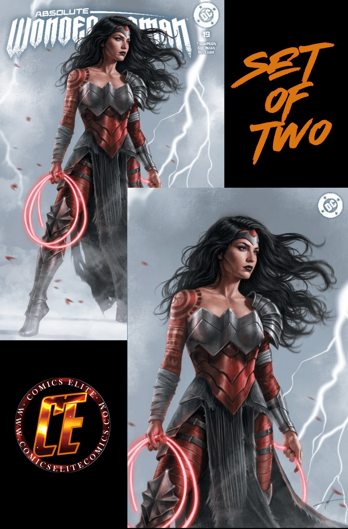 ABSOLUTE WONDER WOMAN #19 - CARLA COHEN - TRADE & UP-CLOSE - Ltd 1000