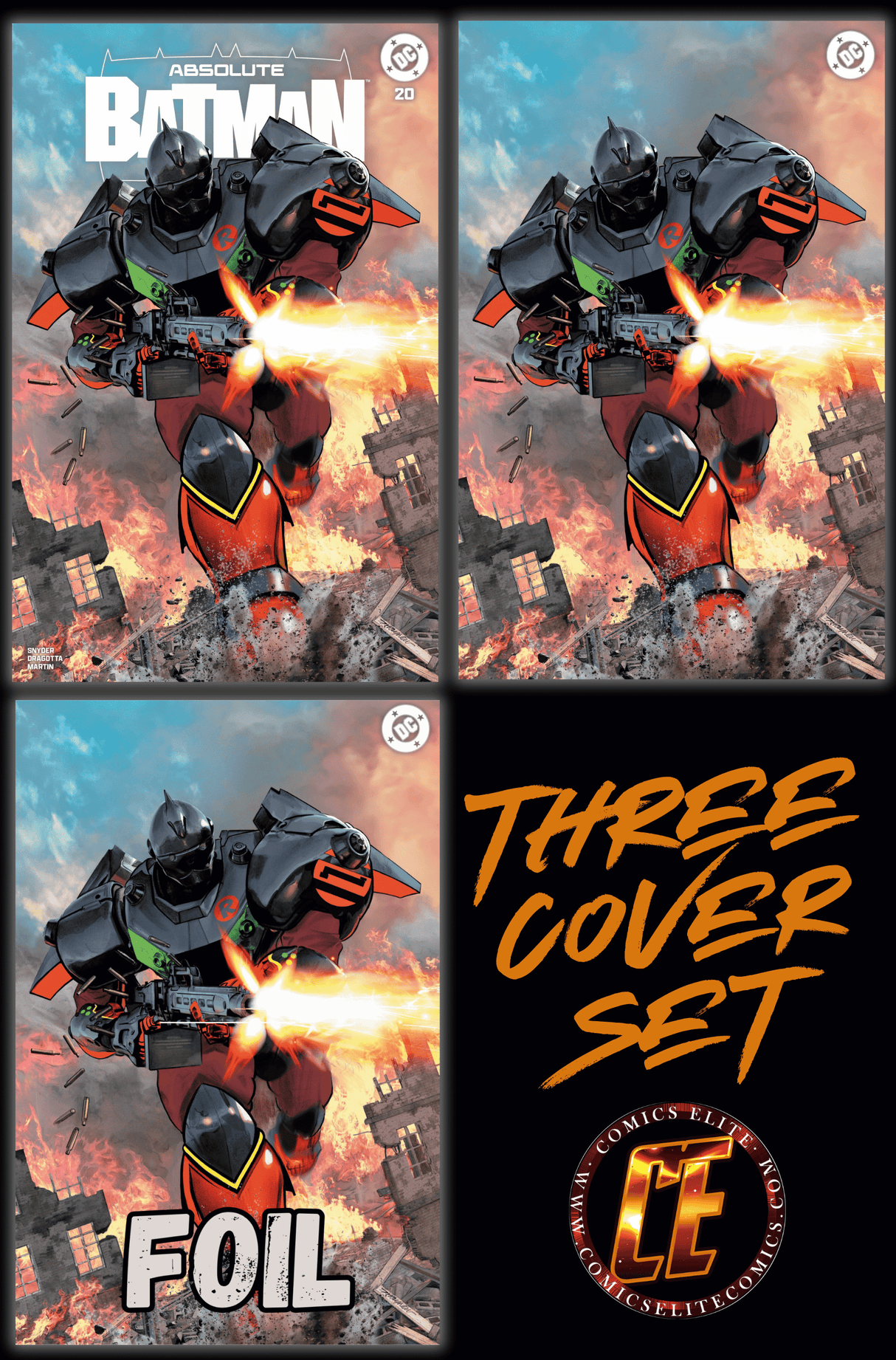 ABSOLUTE BATMAN #20 - MIKE MAYHEW - TRADE, VIRGIN & FOIL - KEY ISSUE - LTD 1000