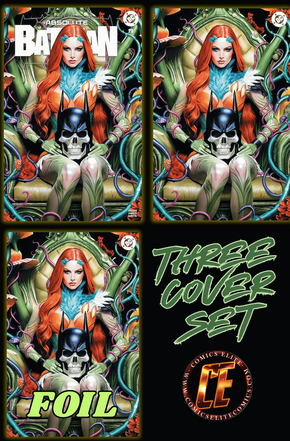 ABSOLUTE BATMAN #19 - MAYHEW - SET OF THREE - LTD 1000