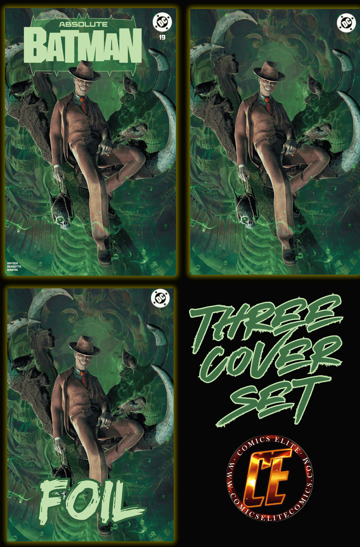 ABSOLUTE BATMAN #19 - BJORN BARENDS - SET OF ALL THREE - LTD 1000