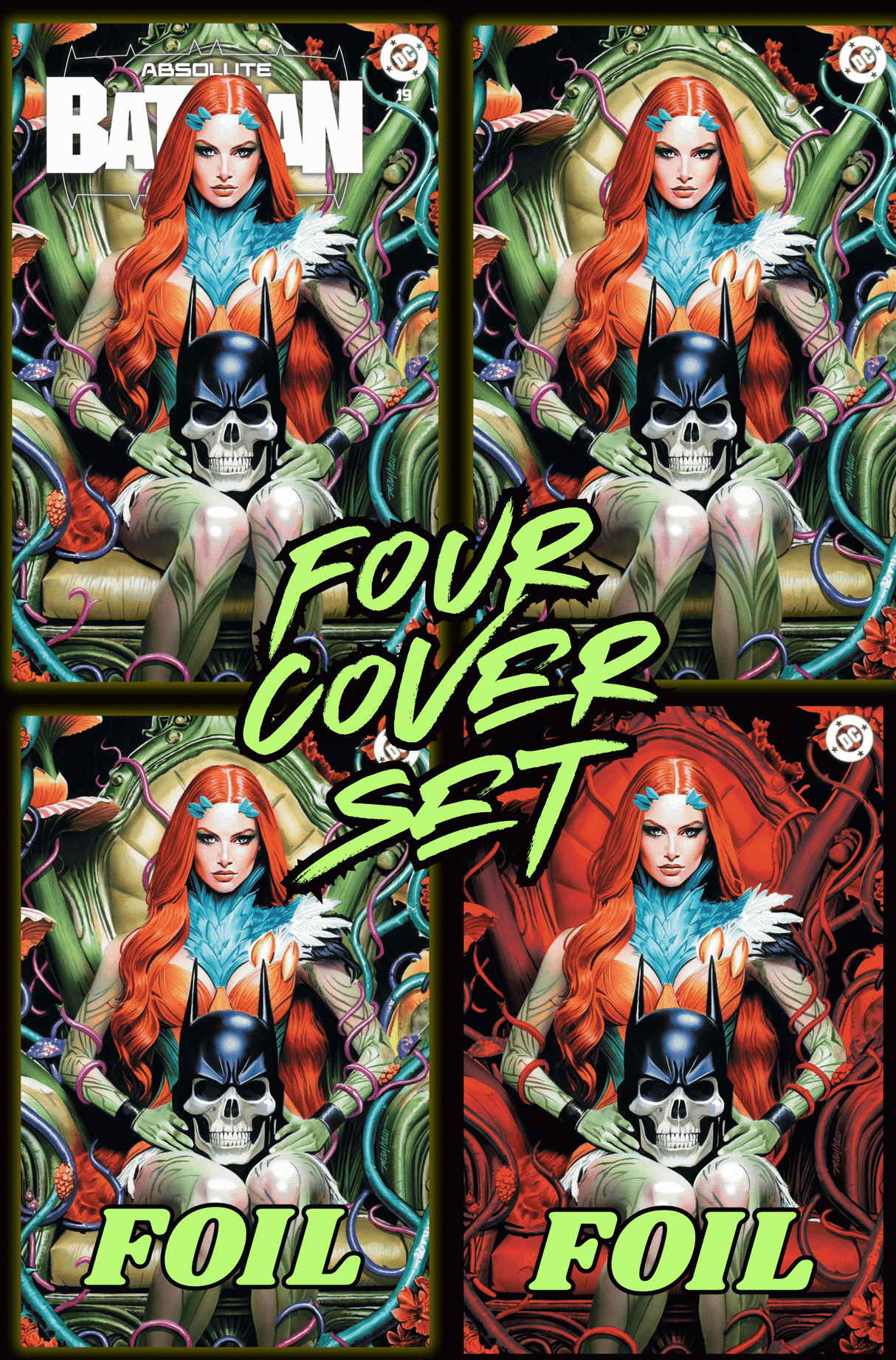 ABSOLUTE BATMAN #19 - MAYHEW - FOUR COVER SET - LTD 1000