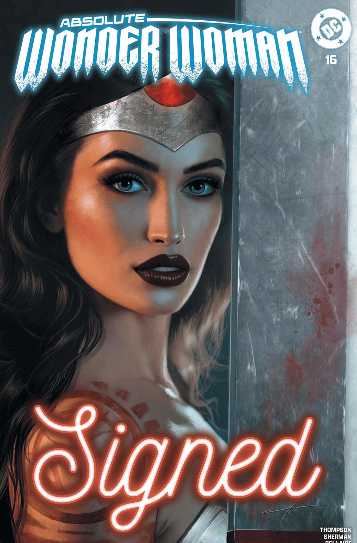 ABSOLUTE WONDER WOMAN #17 COHEN - TRADE DRESS - SIGNED W/ COA - LTD 3000