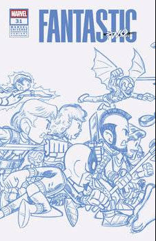 FANTASTIC FOUR #31 WRAP AROUND LINE ART - RATIO VARIANT - 1:50