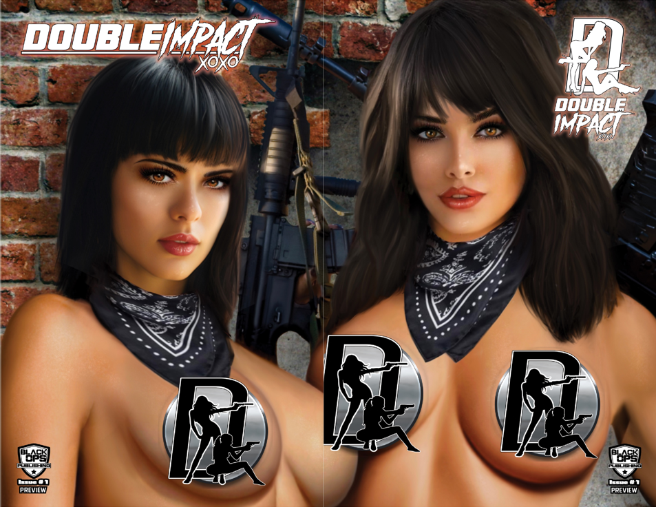 DOUBLE IMPACT #1 PREVIEW EDITION - PIPER UP-CLOSE CONNECTING SET NAUGHTY - LTD 200