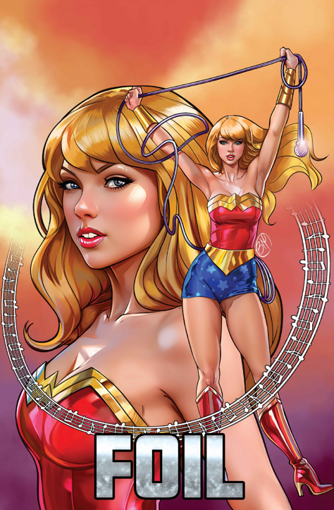 FEMALE FORCE: TAYLOR SWIFT #2 - BRIAN MIROGLIO ART ONLY FOIL - LIMITED TO 50