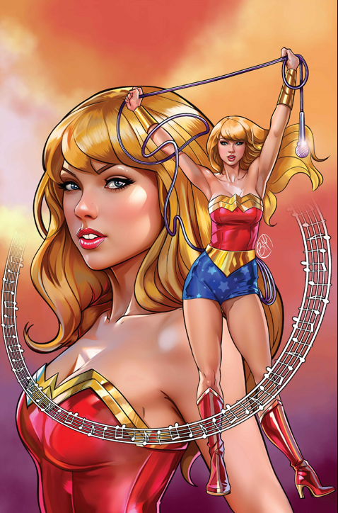 FEMALE FORCE: TAYLOR SWIFT #2 - BRIAN MIROGLIO ART ONLY FOIL - LIMITED TO 50