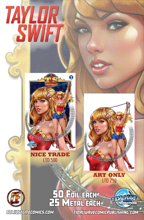 FEMALE FORCE: TAYLOR SWIFT #2 - CE EXCLUSIVE - BRIAN MIROGLIO TRADE FOIL - LTD 50