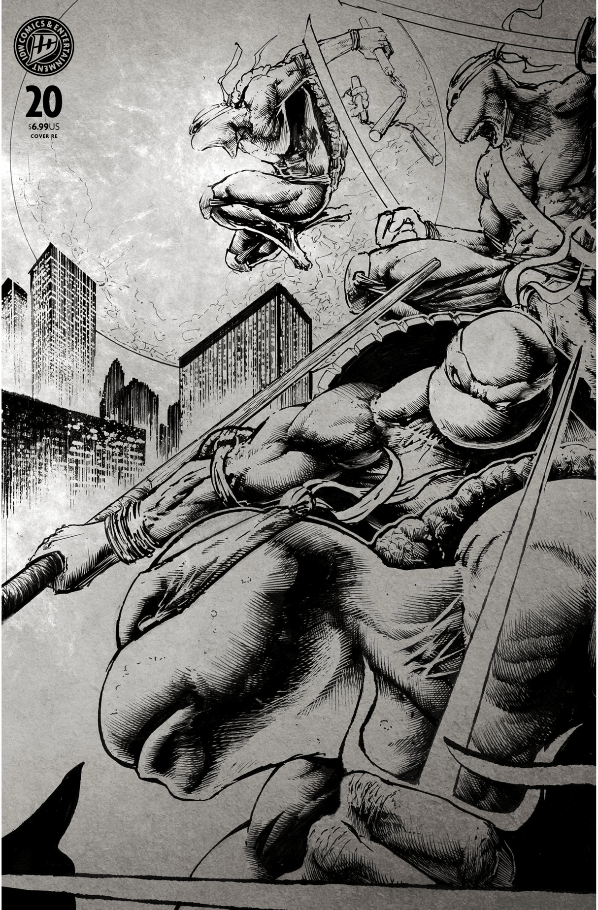 TMNT #20 - MONK - 300TH ISSUE - WRAP - LTD 500