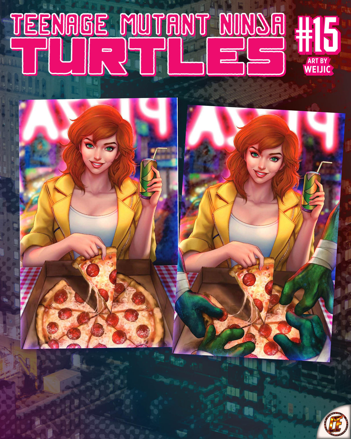 TMNT #15 WEIJIC - VIRGIN TURTLES & APRIL - SET OF 2