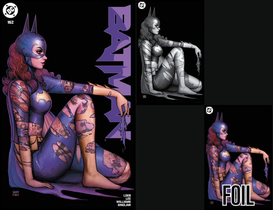 BATMAN #162 SZERDY - TRADE DRESS, BLACK & WHITE AND FOIL - SET OF 3